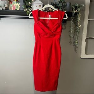 Pinup Couture red Erin wiggle dress